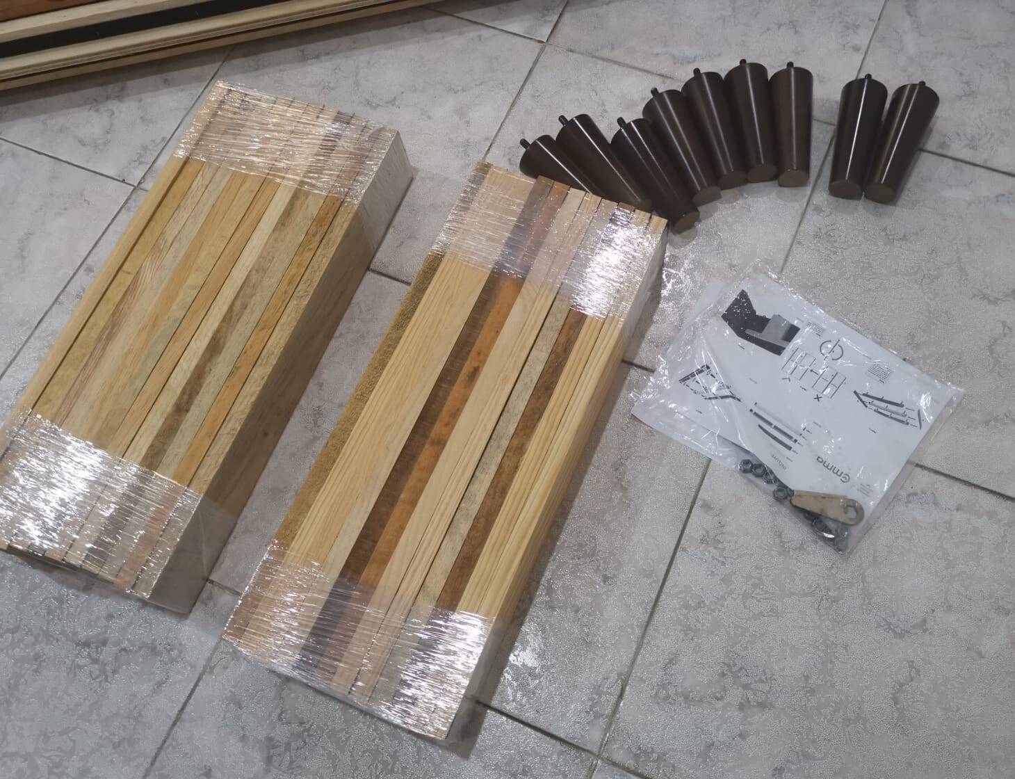 piezas cama emma wooden